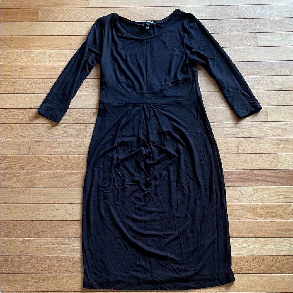 Elegant Black Women's Maternity Dress